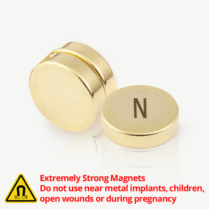 24K Gold Therapy Magnets, 3 Pcs (Focus Qi Coil Energy) - Qi Life Store