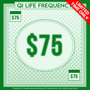 Free $75 Frequency Voucher - Limited Time Only - Qi Life Store