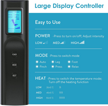 Load image into Gallery viewer, Leg Air Compression Massager  with Heat Therapy Foot Calf Thigh Circulation for Restless Legs Syndrome - Grey - Qi Life Store