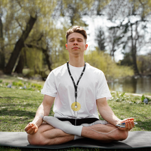 Load image into Gallery viewer, Qi Coil™ Lanyard and Gold Therapy Magnet (To Focus the Energy) - Qi Life Store