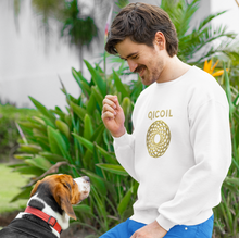 Load image into Gallery viewer, Qi Life EcoSmart® Crewneck Sweatshirt - White - Qi Life Store