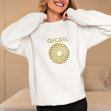 Load image into Gallery viewer, Qi Life EcoSmart® Crewneck Sweatshirt - White - Qi Life Store