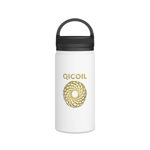 Qi Life Stainless Steel Water Bottle, Handle Lid