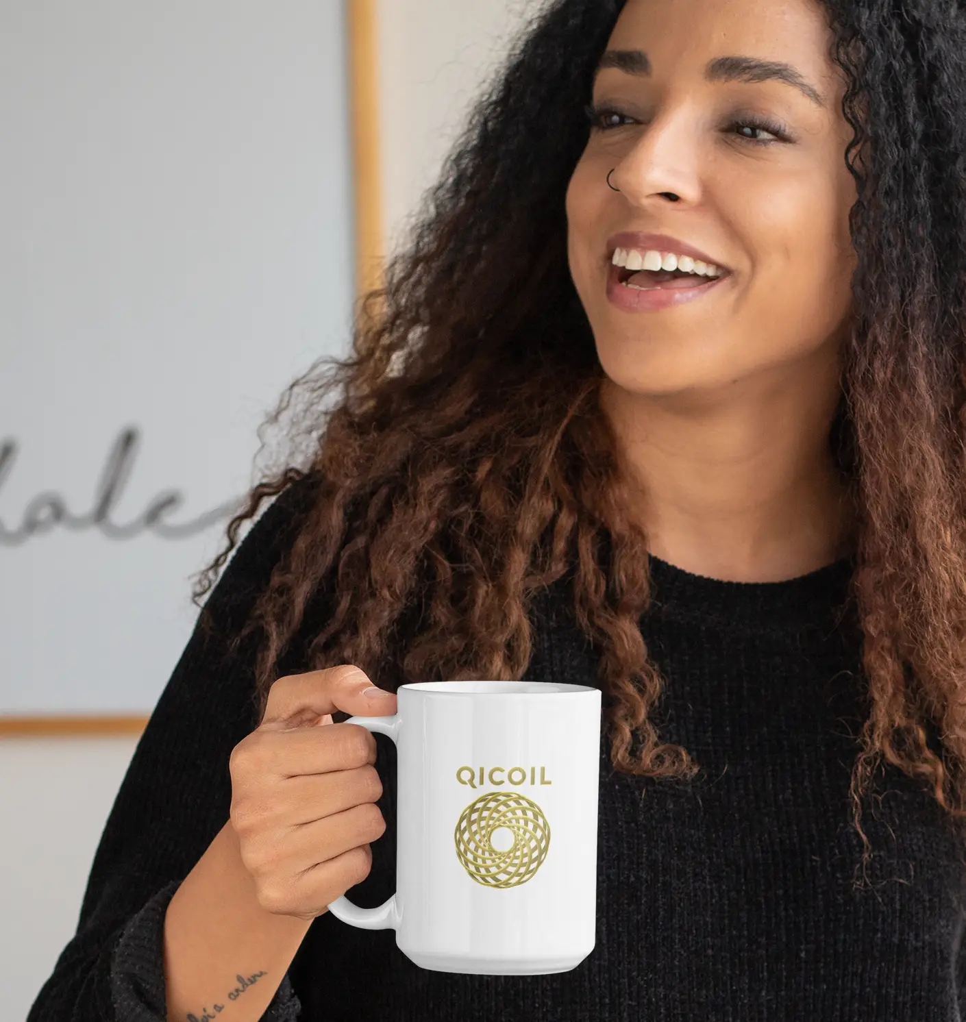 Qi Life Ceramic Coffee Cups 11oz