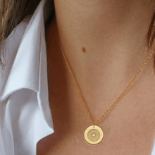 將圖像加載到圖庫查看器中，5G Protection Quantum Scalar 24K Gold Plated Circle Pendant Necklace - 50% OFF - Qi Life Store 