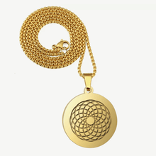 將圖像加載到圖庫查看器中，5G Protection Quantum Scalar 24K Gold Plated Circle Pendant Necklace - 50% OFF - Qi Life Store 