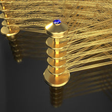 Mag-load ng larawan sa viewer ng Gallery, Aura Coil 2 Gold Sapphire (5 Level) Mantra