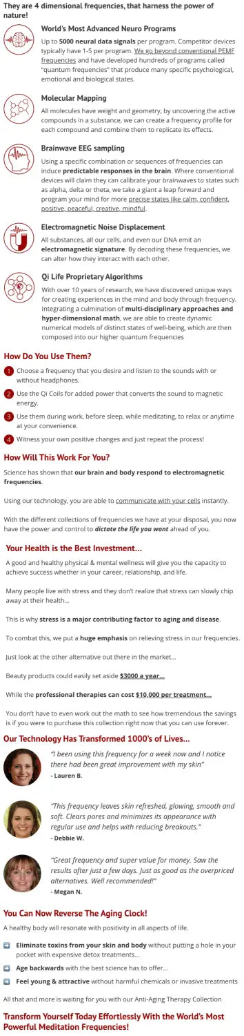 Anti Aging Therapy: Age-Reverse Frequencies.