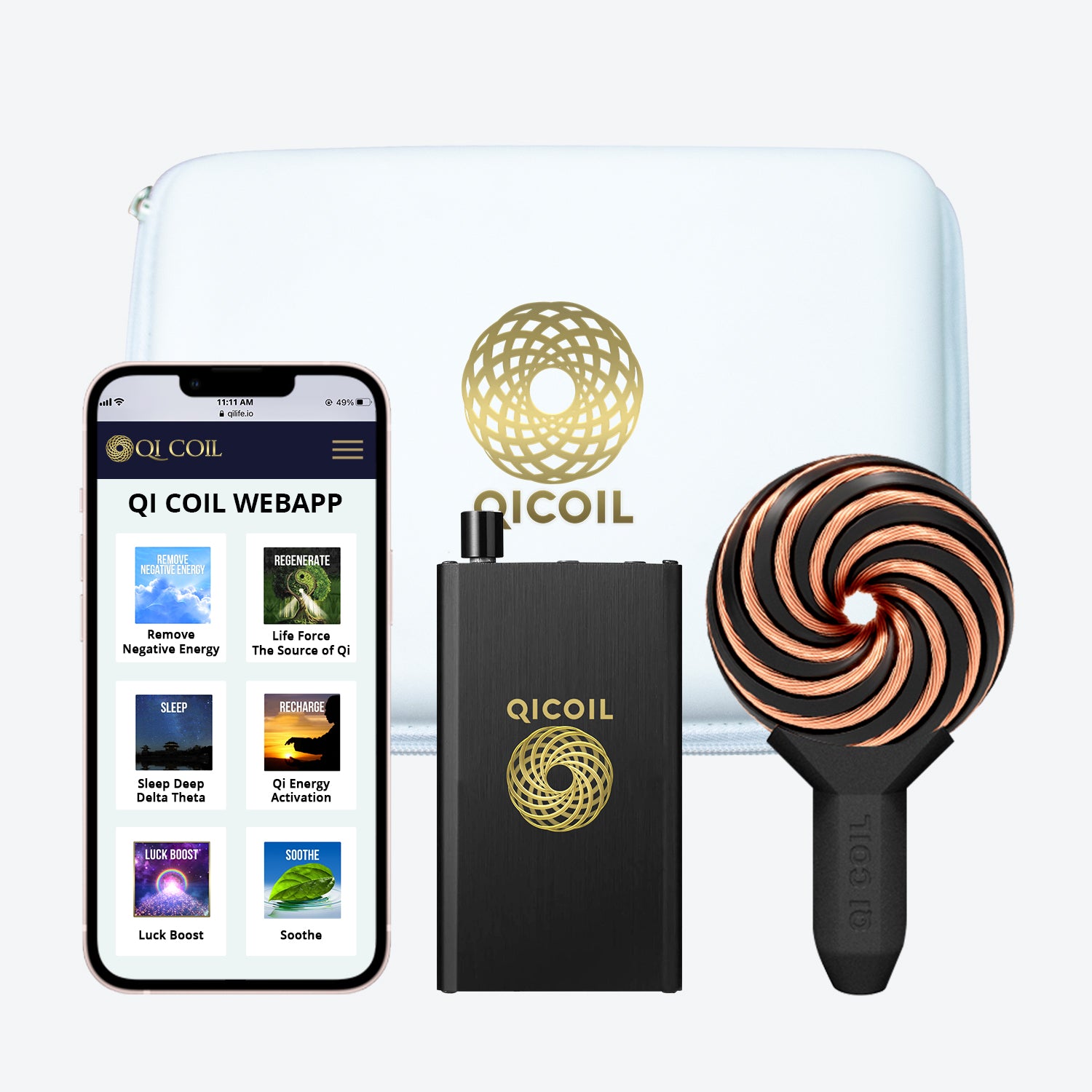 Qi Coil™ Mini System - Mobile Rife & PEMF Therapy