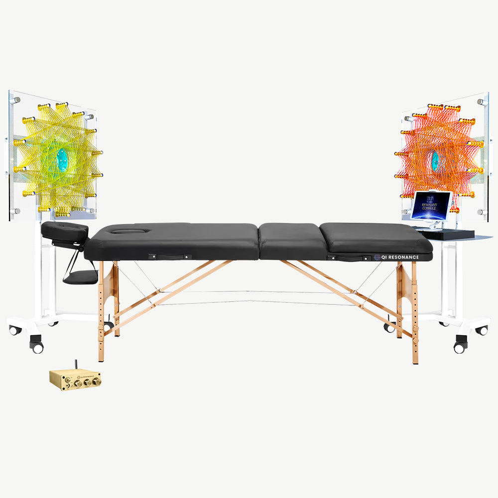 Qi Coil™ Aura Ultimate Medbed System + Resonant Console Advanced + Red Light Panels + Mat