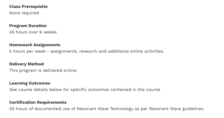 Qi Life Practitioner Course