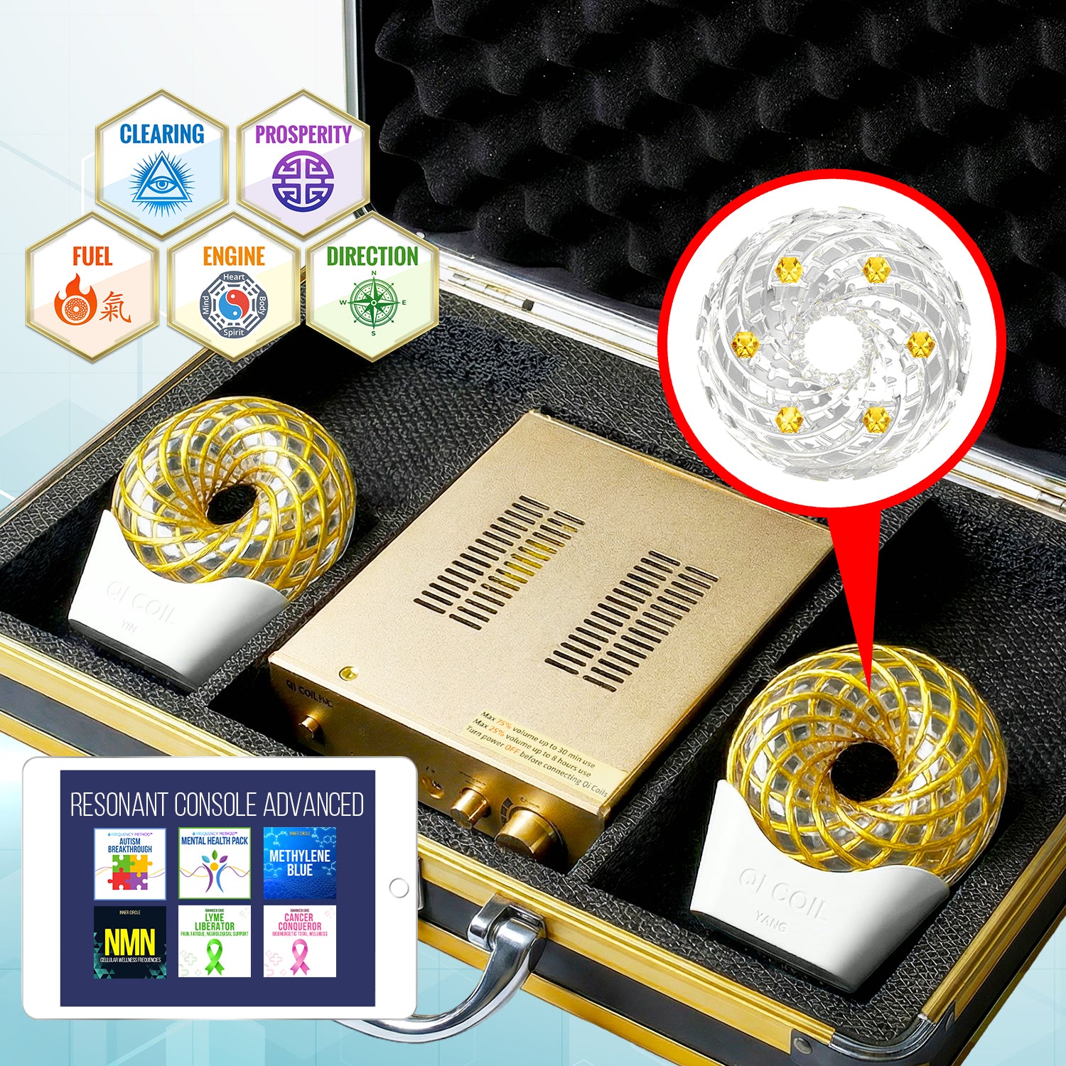Qi Coil™ Max Scalar System + Resonant Console Advanced
