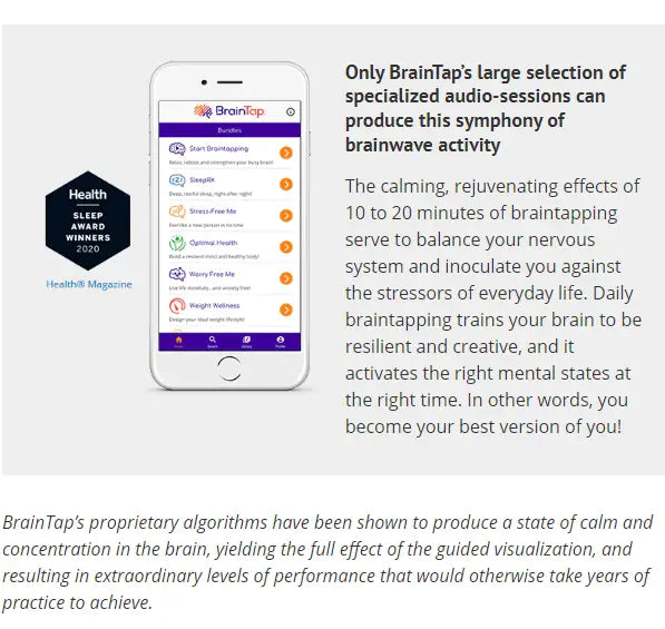 BrainTap Headset - Sleep Focus Meditation Boost Brain Function.