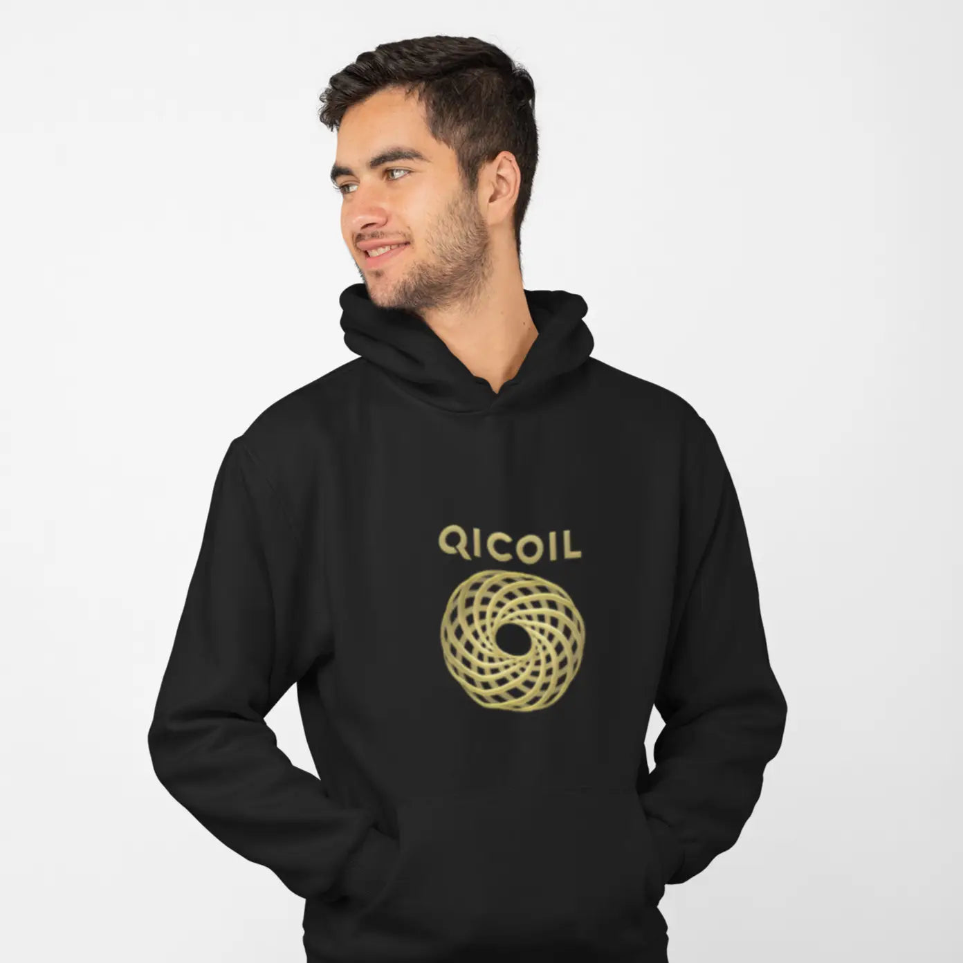 Qi Life Unisex Heavy Blend Hooded Sweatshirt - Black