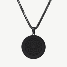 Cargar imagen en el visor de la galería, EMF 5G Protection Quantum Scalar 24K  Circle Pendant Necklace. - Qi Life Store 