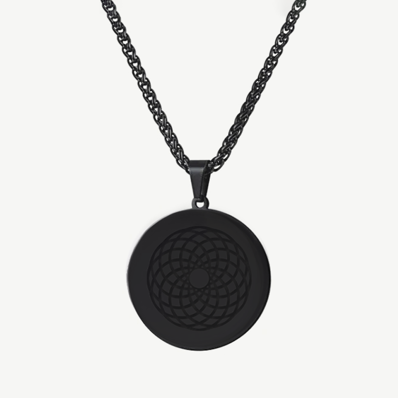 EMF 5G Protection Quantum Scalar 24K  Circle Pendant Necklace. - Qi Life Store 