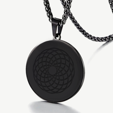 Cargar imagen en el visor de la galería, EMF 5G Protection Quantum Scalar 24K  Circle Pendant Necklace. - Qi Life Store 