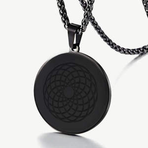 EMF 5G Protection Quantum Scalar 24K  Circle Pendant Necklace. - Qi Life Store 