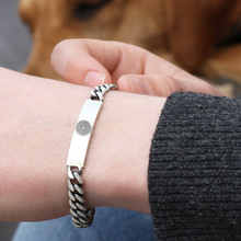 Bild in Galerie-Viewer laden, EMF 5G Protection Quantum Scalar Curb ID Bracelet - Silver. - Qi Life Store 