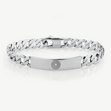 Bild in Galerie-Viewer laden, EMF 5G Protection Quantum Scalar Curb ID Bracelet - Silver. - Qi Life Store 