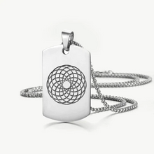 將圖像加載到圖庫查看器中，EMF 5G Protection Quantum Scalar Dog Tag Pendant Necklace - Gold. - Qi Life Store 