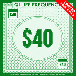 Free $40 Frequency Voucher - Limited Time Only - Qi Life Store 