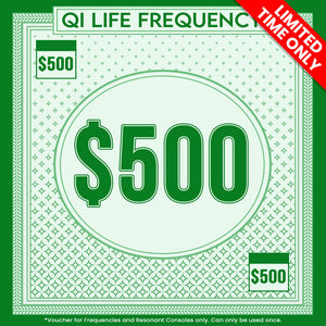 [FREE] $500 Frequency Voucher - Limited Time Only - Qi Life Store 