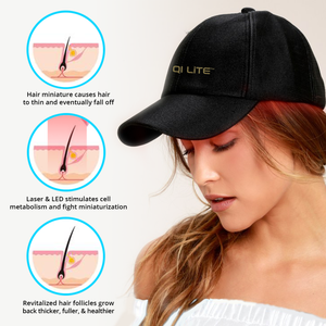 Hair Loss Treatment - QI LITE  Infrared Laser Cap LED Light Therapy. - Qi Life Store 