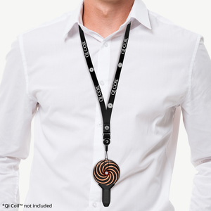 Qi Coil™ Lanyard and Gold Therapy Magnet (To Focus the Energy)