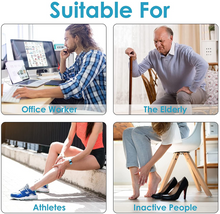 Cargar imagen en el visor de la galería, Leg Air Compression Massager  with Heat Therapy Foot Calf Thigh Circulation for Restless Legs Syndrome - Grey - Qi Life Store 