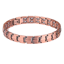 Chargez l&#39;image dans la visionneuse de la galerie, Magnetic Therapy Bracelet Men Women for Arthritis &amp; Carpal Tunnel Pain Relief Pure Copper - Buy 2 + Get 1 Free!! - Qi Life Store 
