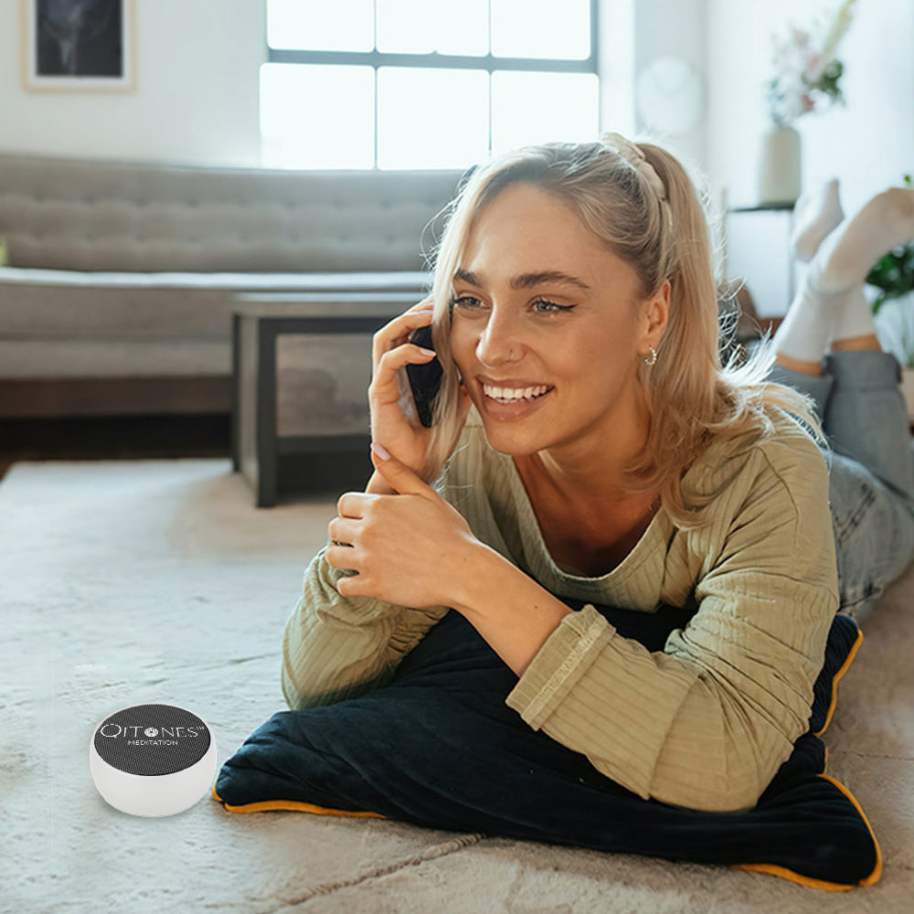 Meditation with Qi Tones™ Therapeutic Natural Relaxation Audio System. - Qi Life Store 