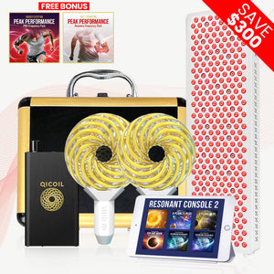PRO Bundle: Qi Coil™ 3S PEMF Therapy System + QI LITE™ Red Light Panel (Half Body) - Qi Life Store 