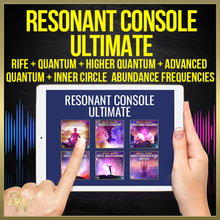 Load image into Gallery viewer, Qi Coil™ Aura Quartz Scalar 360 (8) System With Resonant Console Ultimate Mantra Coil