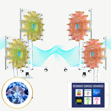 Cargar imagen en el visor de la galería, Qi Coil™ Aura Quartz Scalar 360 (4) System With Resonant Console Advanced Sapphire Mantra Coil