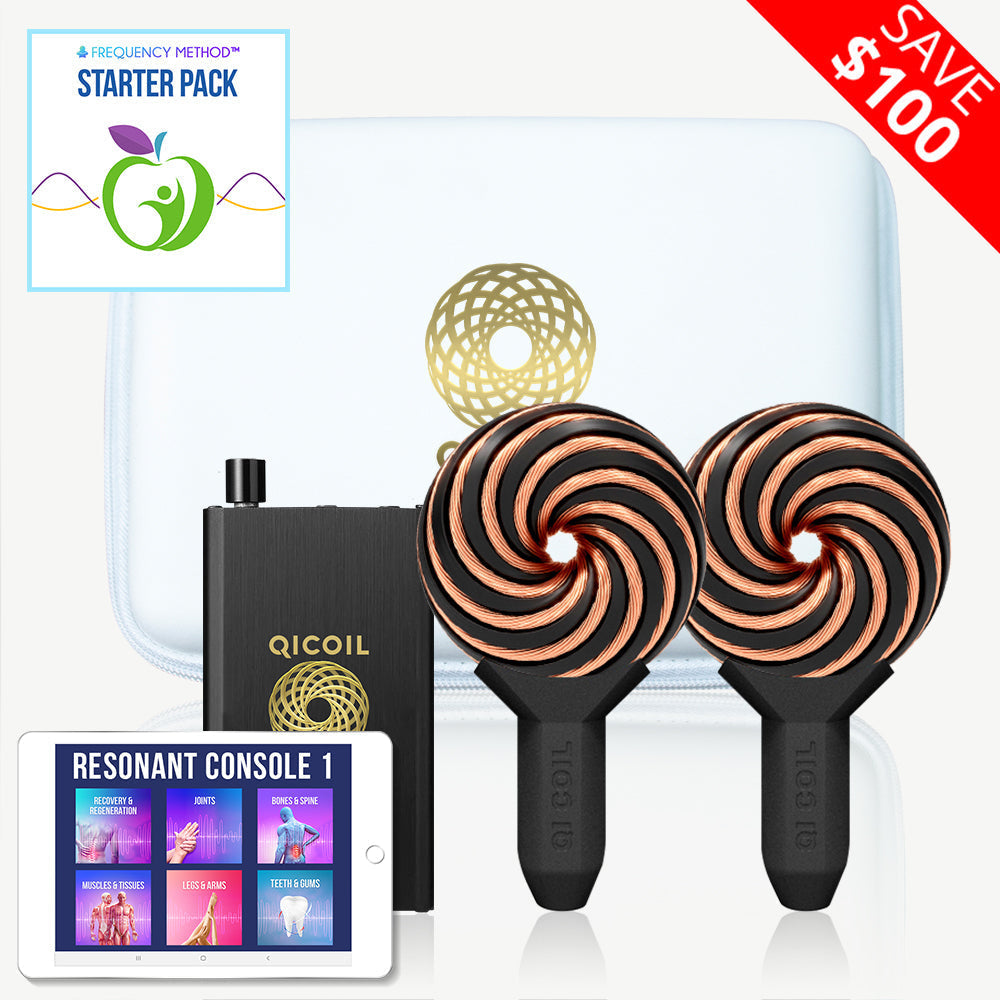 Qi Coil Mini Twin with Frequency Method Starter Pack - Qi Life Store 