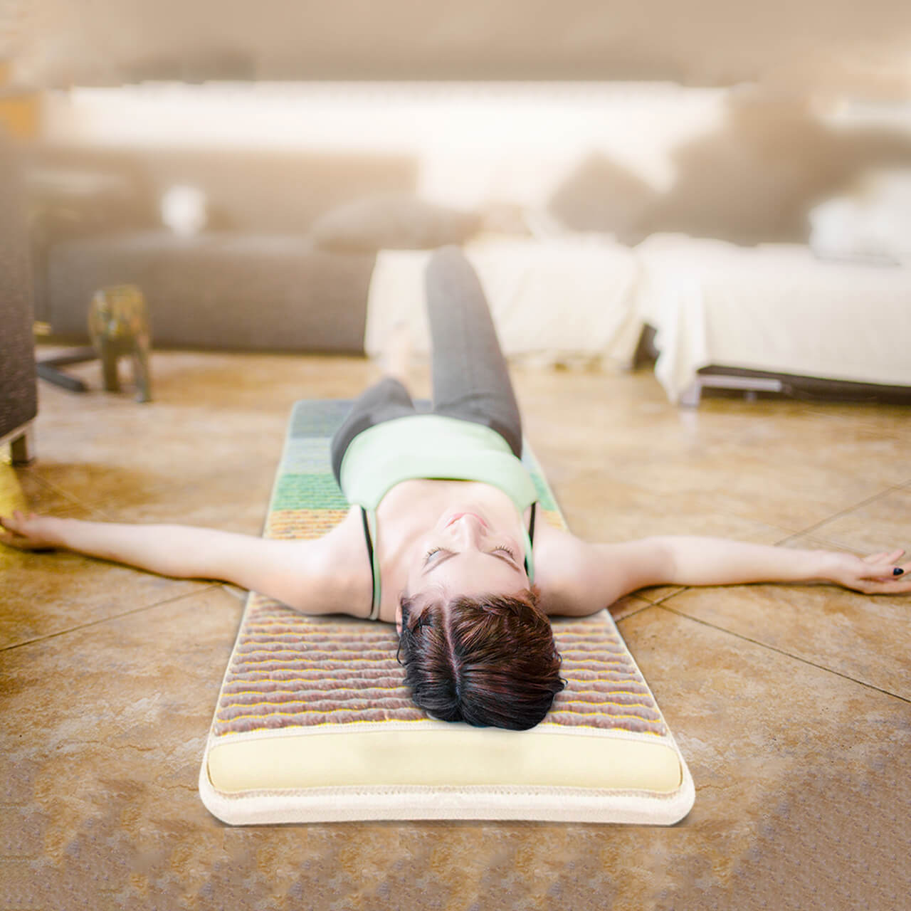 Qi Life 7 Crystal Mat with Infrared Heat Therapy - Qi Life Store 