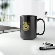 將圖像加載到圖庫查看器中，Qi Life Ceramic Black Mug, 15oz - Qi Life Store 