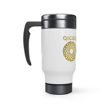 Chargez l&#39;image dans la visionneuse de la galerie, Qi Life Stainless Steel Travel Mug with Handle, 14oz - Qi Life Store 