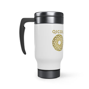 Qi Life Stainless Steel Travel Mug with Handle, 14oz - Qi Life Store 