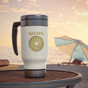 Qi Life Stainless Steel Travel Mug with Handle, 14oz - Qi Life Store 