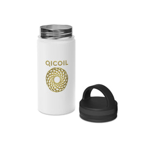 Qi Life Stainless Steel Water Bottle, Handle Lid - Qi Life Store 