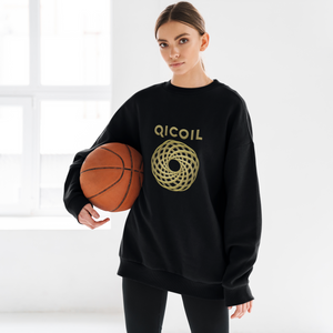 Qi Life Unisex EcoSmart® Crewneck Sweatshirt - Black - Qi Life Store 