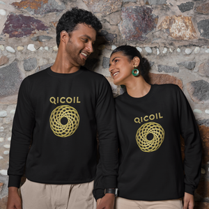 Qi Life Unisex EcoSmart® Crewneck Sweatshirt - Black - Qi Life Store 
