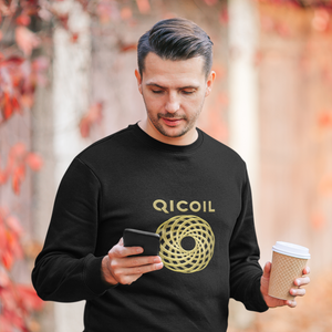 Qi Life Unisex EcoSmart® Crewneck Sweatshirt - Black - Qi Life Store 