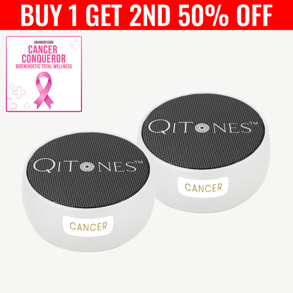 Qi Tones™ Advanced Cancer Conqueror: Bioenergetic Total Wellness 2 Pcs Frequency