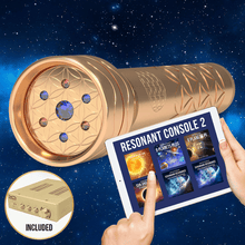 Load image into Gallery viewer, Resonant Wand™ Gold System with Resonant Console 2 - Qi Life Store 