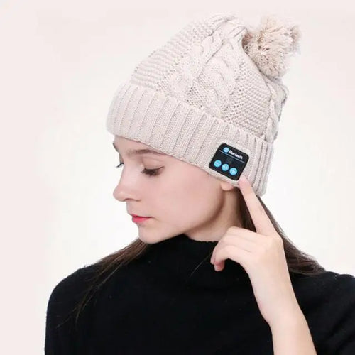 Wireless Knitted Bluetooth Beanie Headphones - The Perfect Winter Companion for Sleep and Exercise - Qi Life Store 
