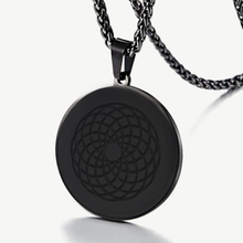 Load image into Gallery viewer, EMF 5G Protection Quantum Scalar 24K  Circle Pendant Necklace.